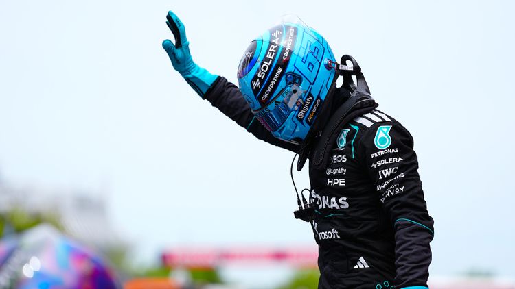 Russell frappe fort à Zandvoort et s'offre le sprint devant Leclerc et Norris.