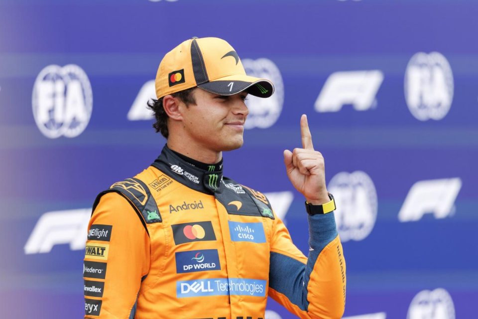 Lando Norris arrache la pole à Russell au terme d’un final sous la pluie à Zandvoort