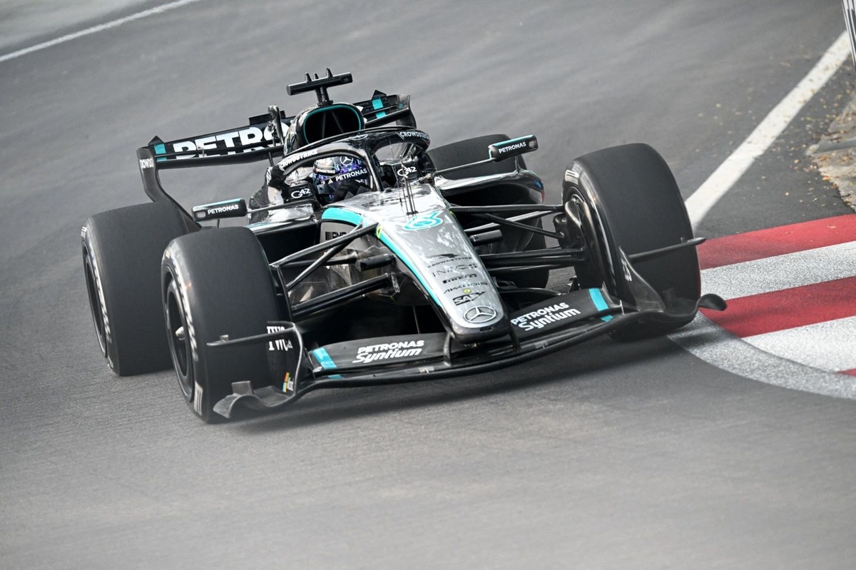 EL1 : George Russell place Mercedes en tête, Leclerc et Norris à l'affût